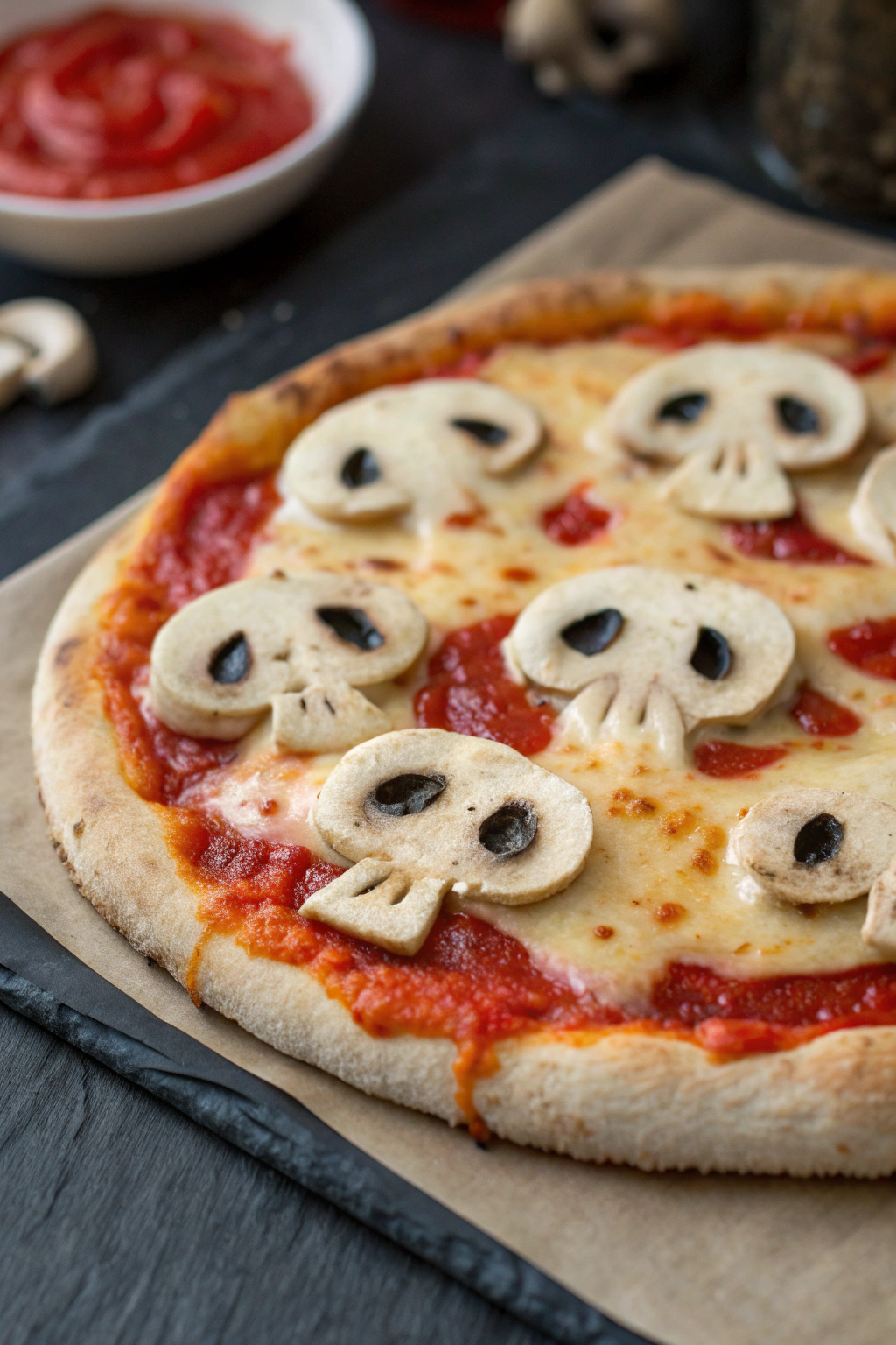 Skulls Mushroom Pizza Recipe