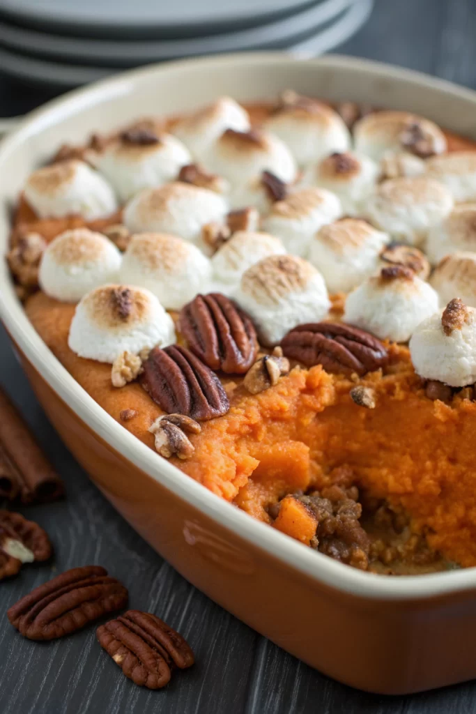 Southern Maple Sweet Potato Casserole