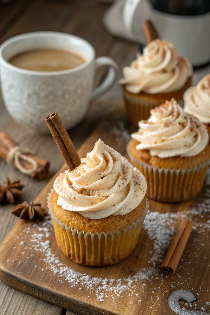 Vanilla Chai Pumpkin Latte Cupcakes Cinnamon Recipe