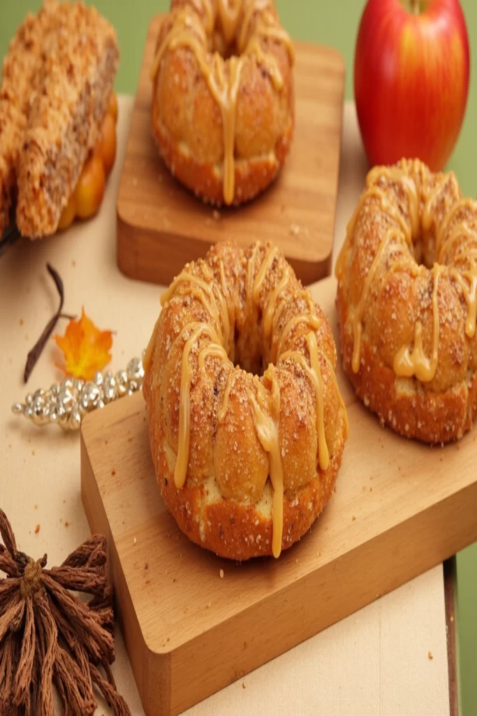 Vegan Apple Puff Pasty Doughnuts Recipe