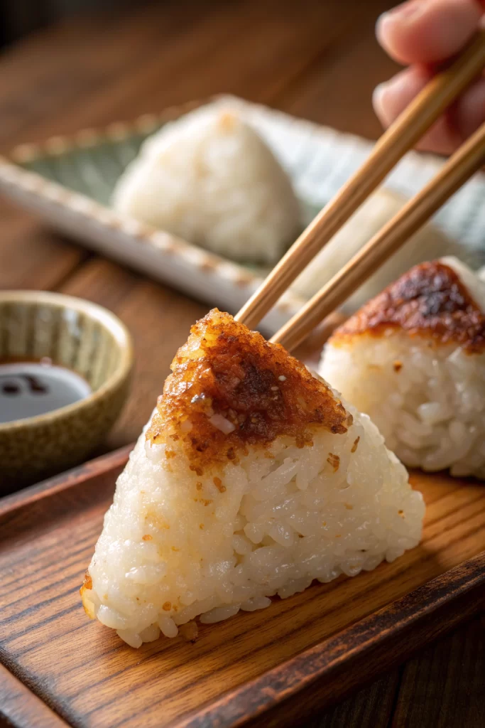 Yaki Onigiri Japanese Grilled Rice Balls Recipe