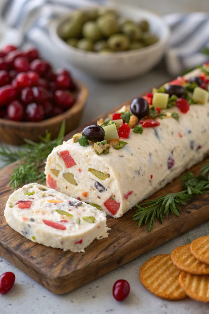 Antipasto Cream Cheese Log Recipe