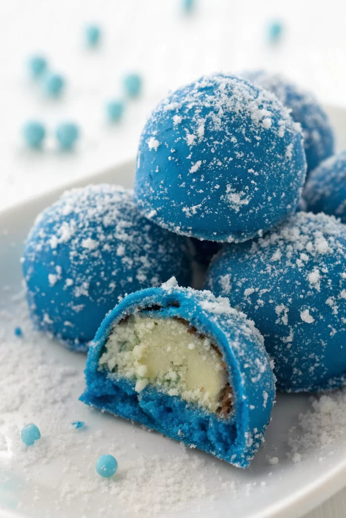 Blue Christmas Truffles Recipe