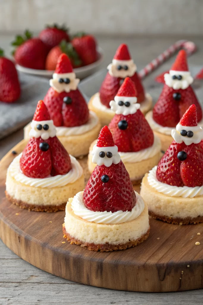 Cheesecake Strawberry Santas Recipe