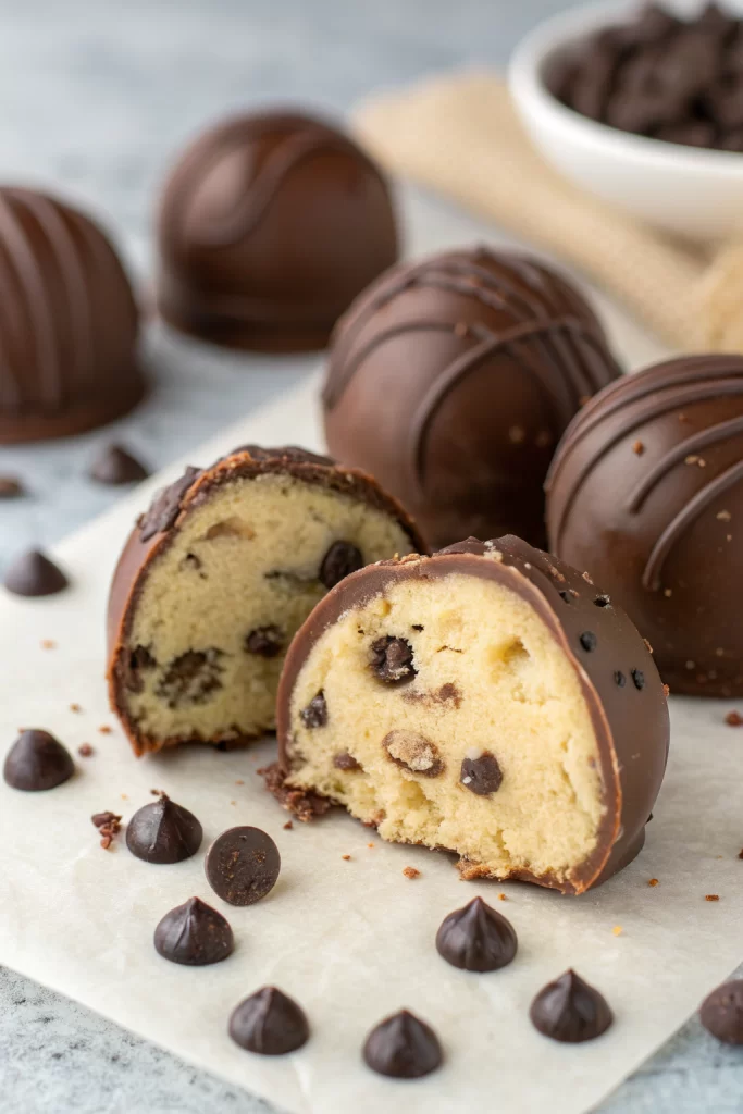 Chocolate Chip Cookie Dough Truffles Recipe