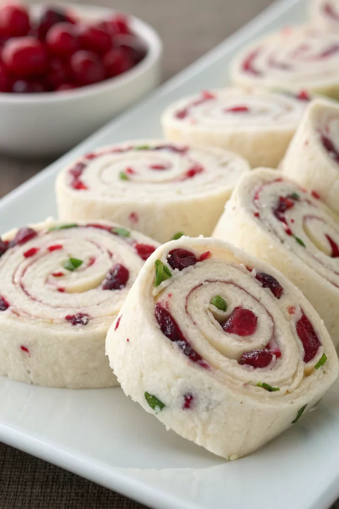 Christmas Cranberry Roll Ups Recipe