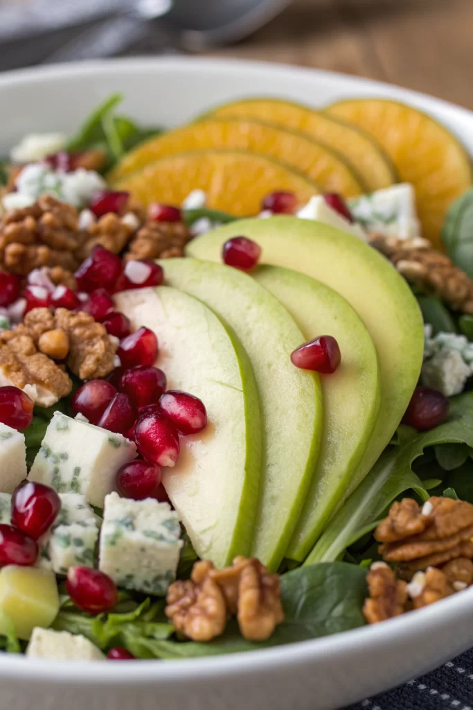 Christmas Salad with Honey Mustard Dressing