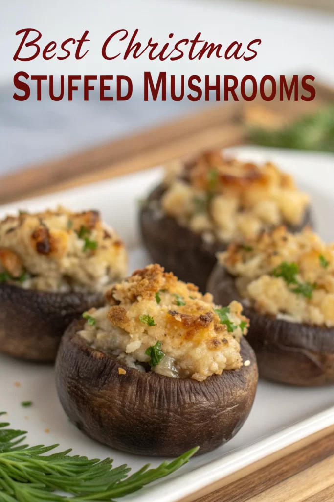 Christmas Stuffed Mushrooms Recipe
