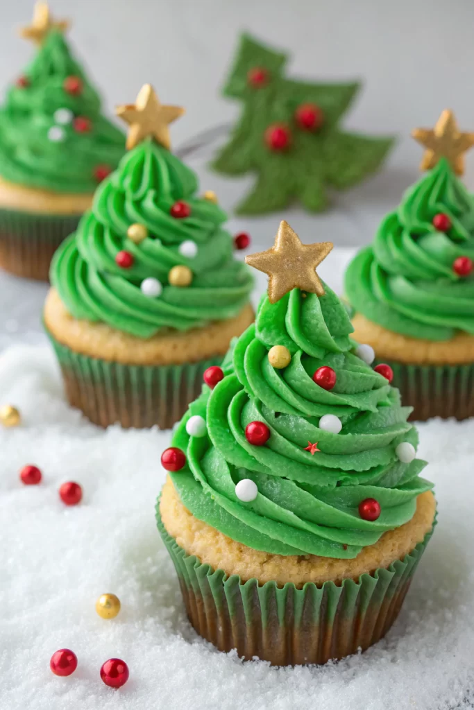 Christmas Tree Cupcake Recipe