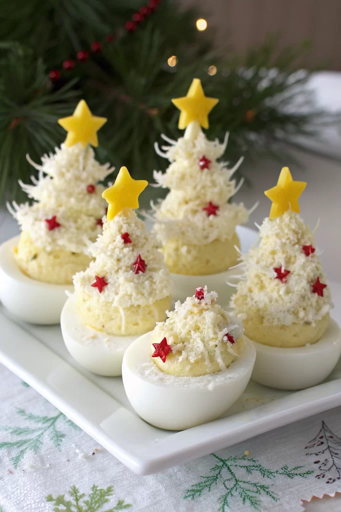 Christmas Tree Deviled Eggs Recipe