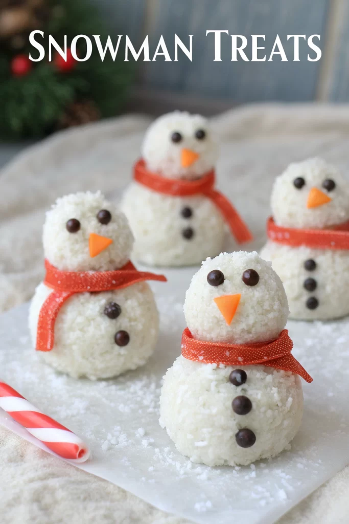 Cute Snowmen Truffles Recipe