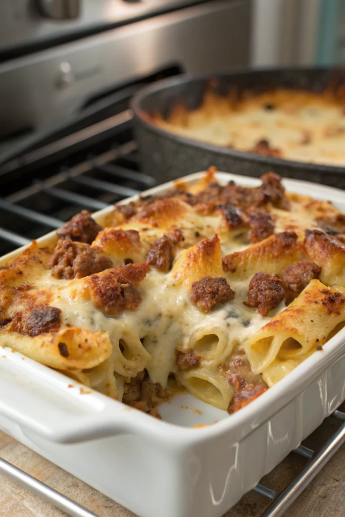 Easy Cheesy Baked Ziti Casserole Recipe