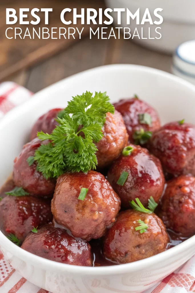Easy Christmas Cranberry Meatballs Recipe