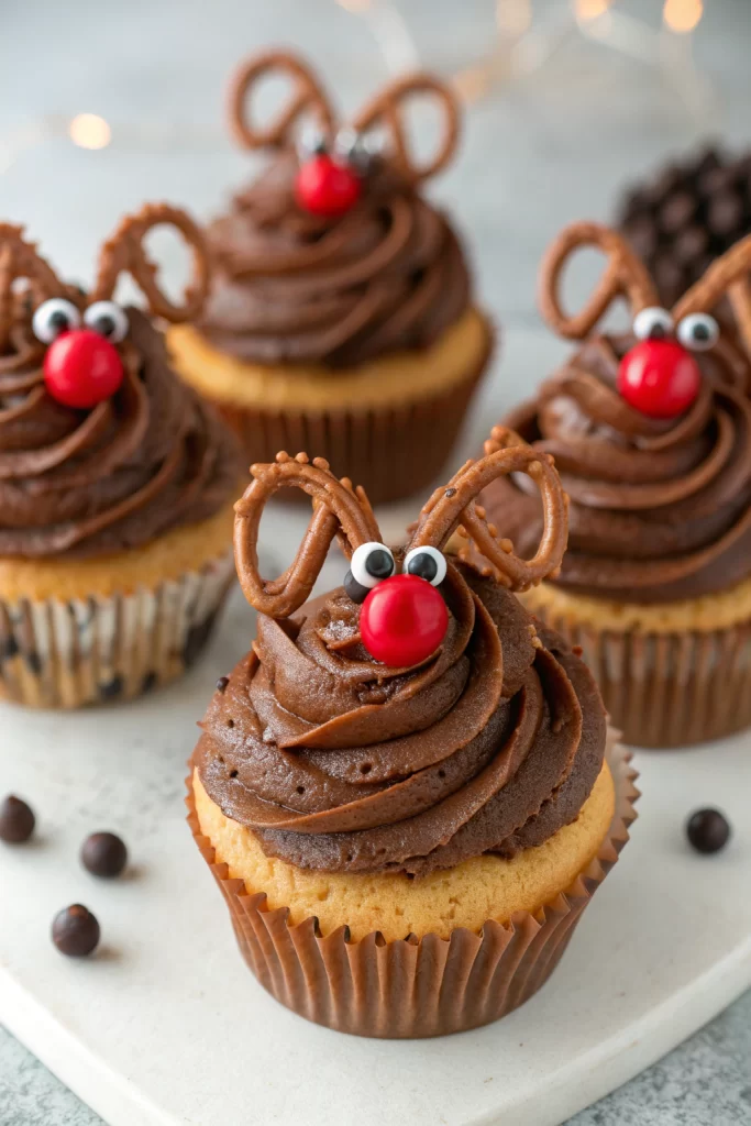 Easy Reindeer Cupcakes Recipe