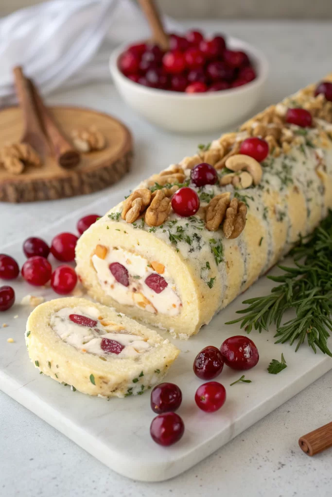 Festive Italian Cheese Log Delight Recipe