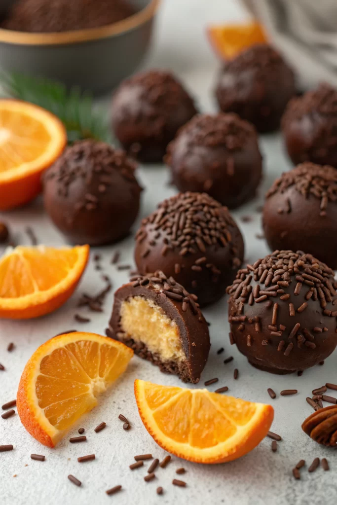 Festive Orange Chocolate Christmas Truffles Recipe