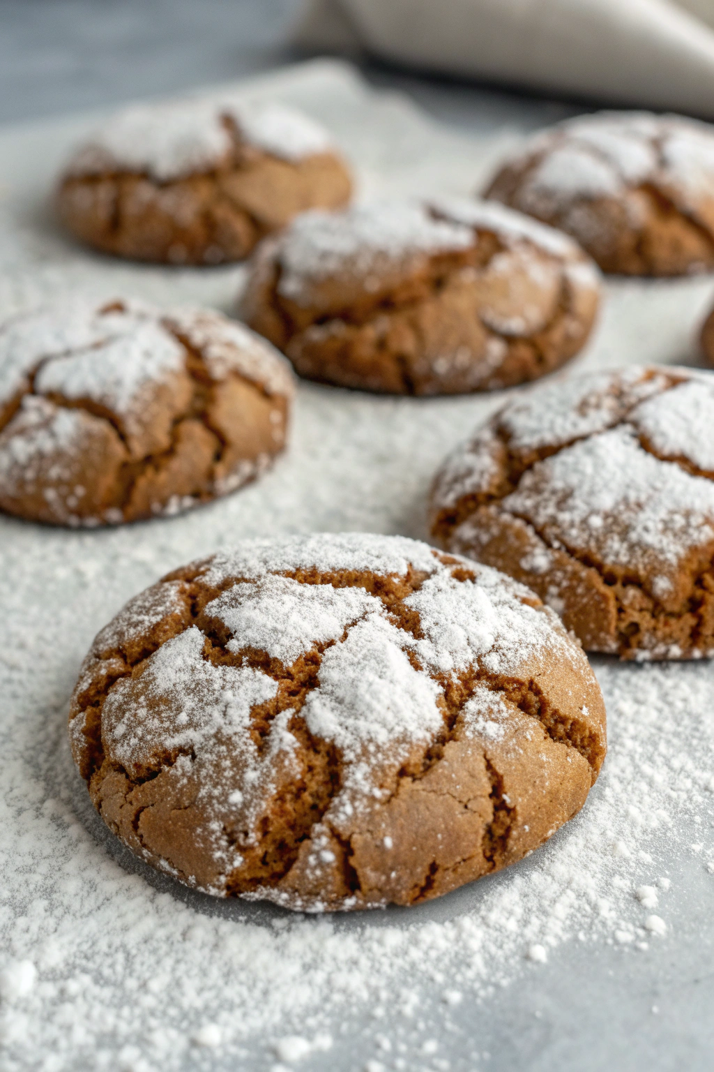 Gingerbread Crinkle Cookies Recipe
