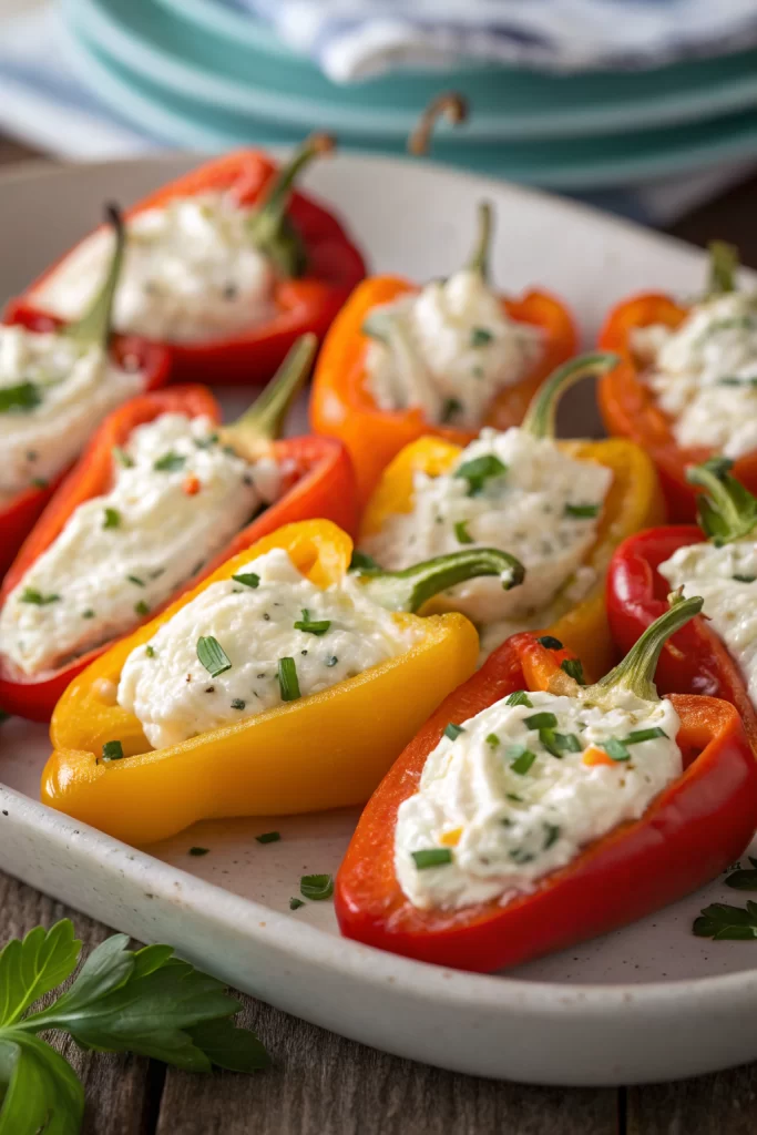 Goat Cheese Stuffed Mini Peppers Recipe