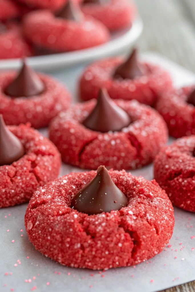 Hershey's Red Velvet Blossoms Cookies Recipe