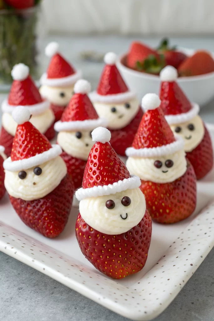 Mini Strawberry Santas Recipe