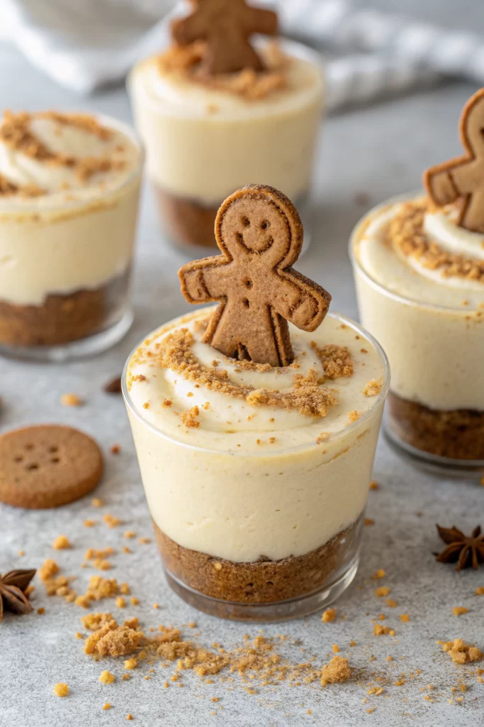 No-Bake Gingerbread Cheesecake Cups Recipe