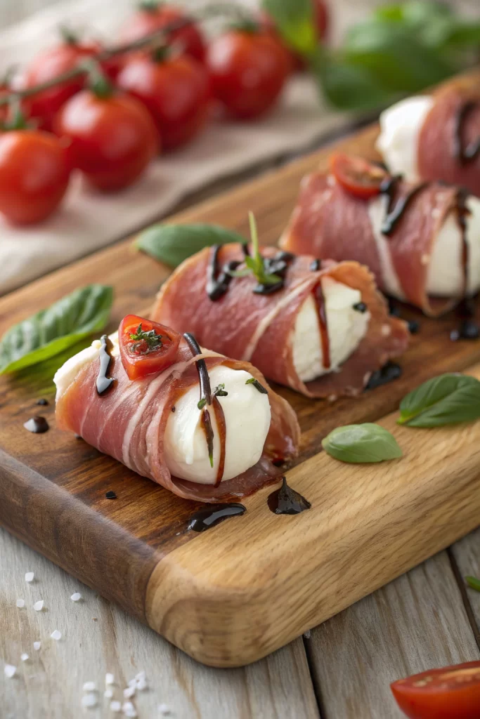 Prosciutto Wrapped Mozzarella Bites Recipe