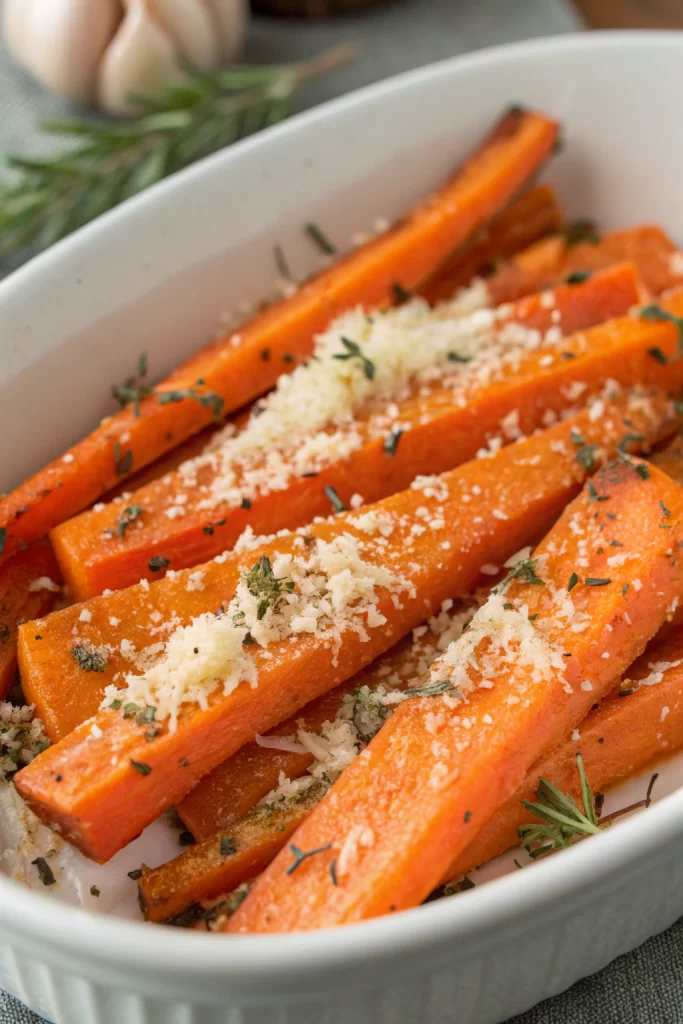 Roasted Garlic and Parmesan Carrots Recipe