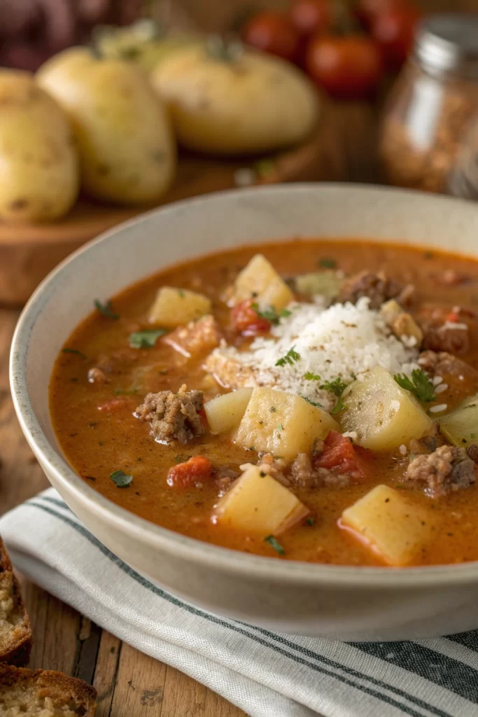 Rustic Italian Sausage Potato Soup Recipe