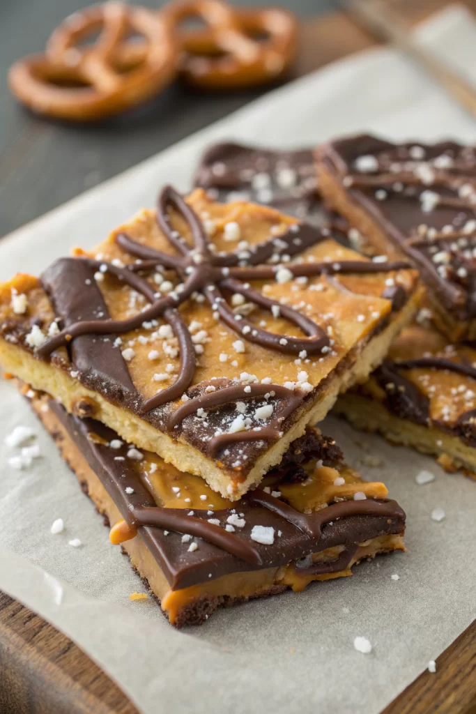 Salted Caramel Pretzel Bark Recipe