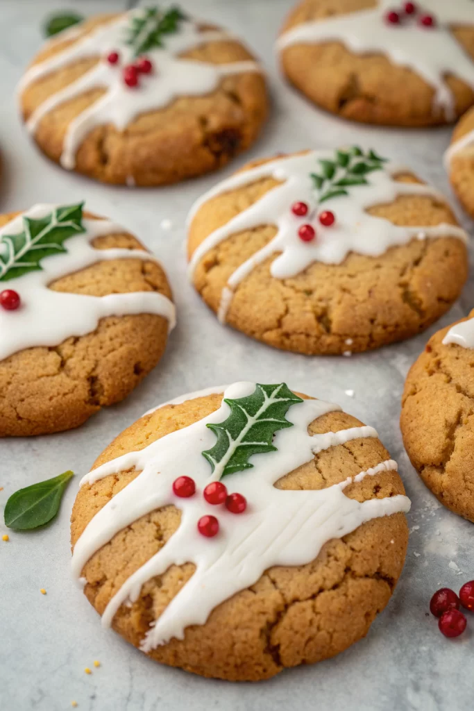 Soft Gingerbread Cookies with Maple Glaze