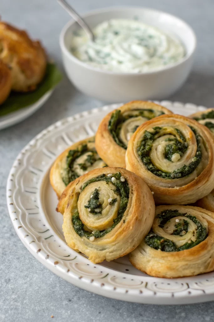 Spinach and Feta Pinwheels Recipe