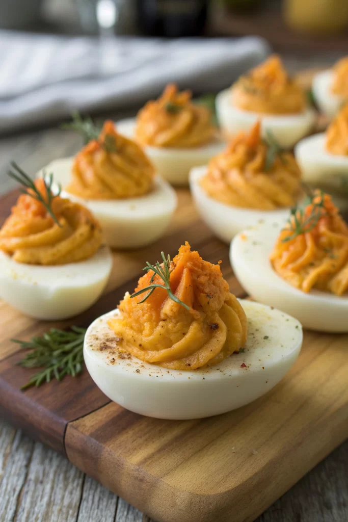 Thanksgiving Appetizer Deviled Eggs Recipe