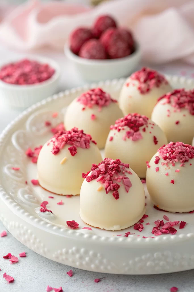 White Chocolate Raspberry Truffles Recipe