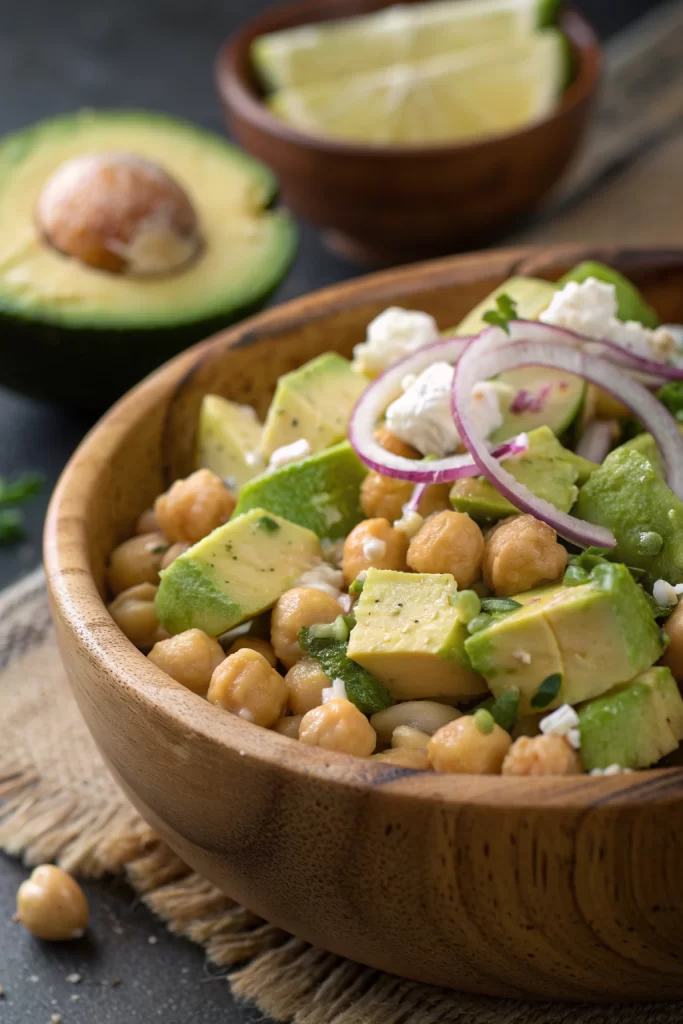 Chickpea Feta Avocado Salad Recipe