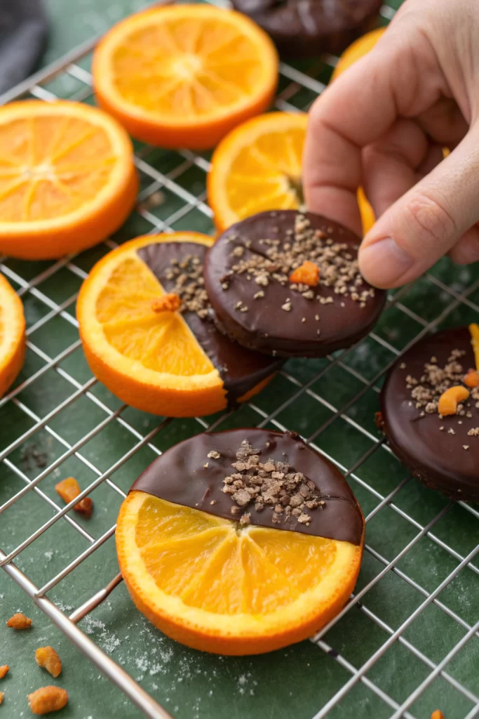 Chocolate-Dipped Candied Oranges Recipe