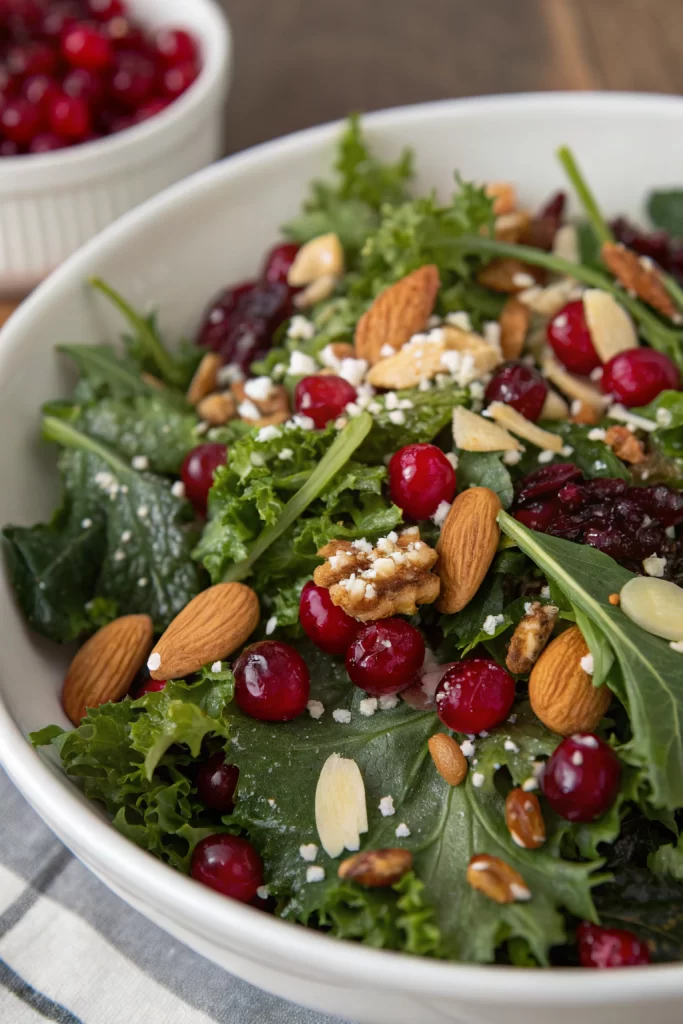 Christmas Cranberry Spinach Salad