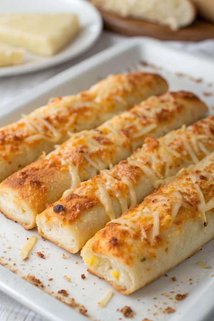 Easy Homemade Cheesy Breadsticks Recipe