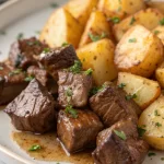 Garlic Butter Steak Bites & Potatoes Recipe