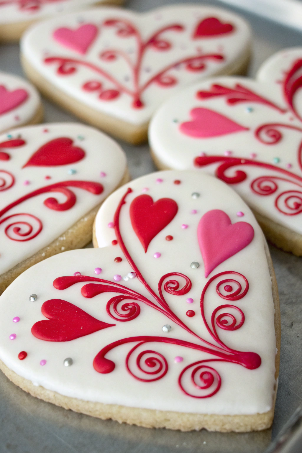 Heart Cookies Decorated Royal Icing Recipe