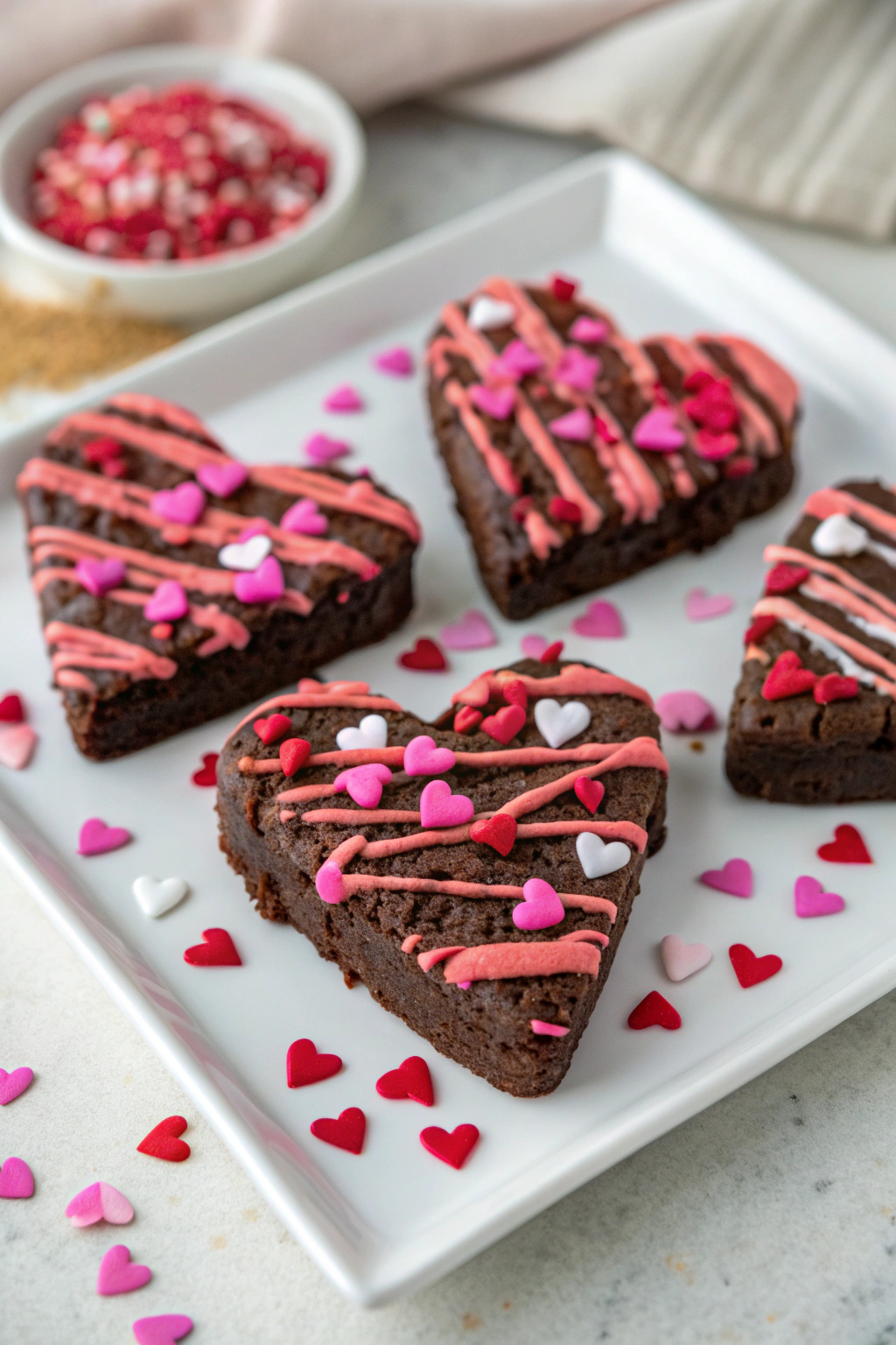Heart Shaped Brownies Recipe