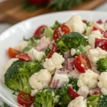 Holiday Broccoli Cauliflower Salad