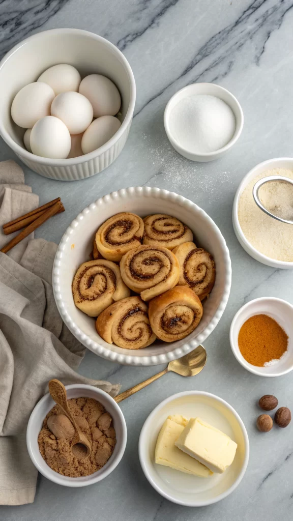 Ingredients Cinnamon Rolls Casserole Recipe.webp