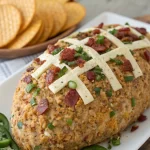 Jalapeno Popper Football Cheese Ball Recipe