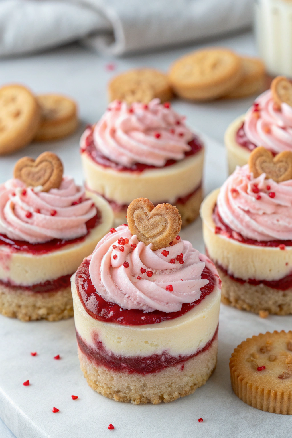 Mini Jammie Dodger Cheesecakes Recipe