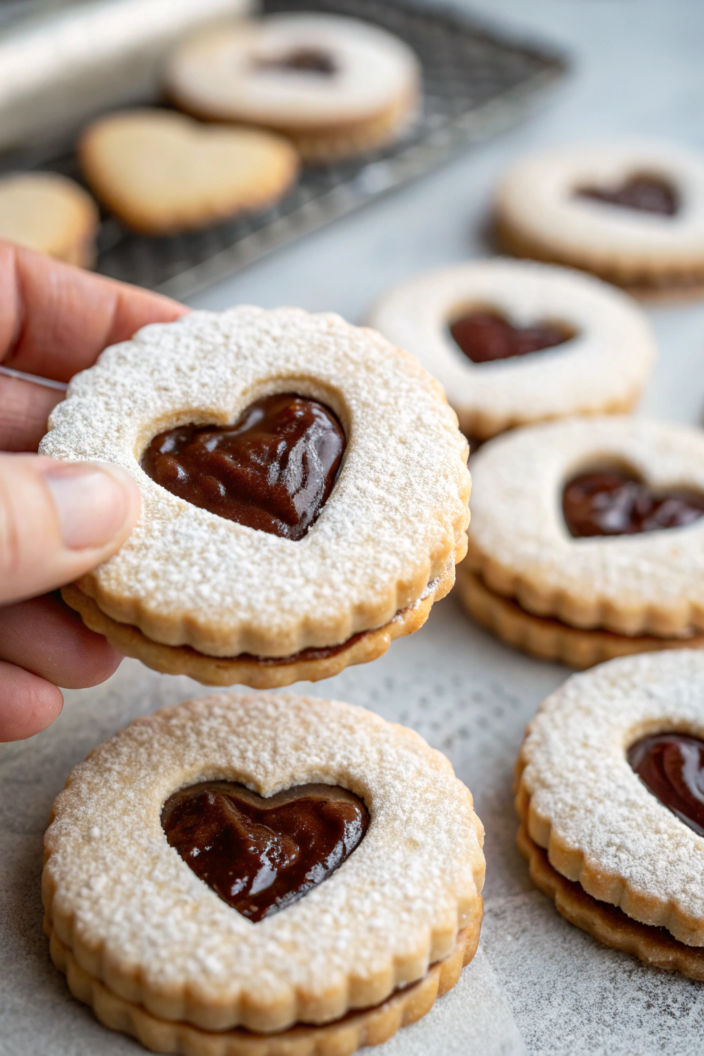 Nutella Linzer Cookies Recipe