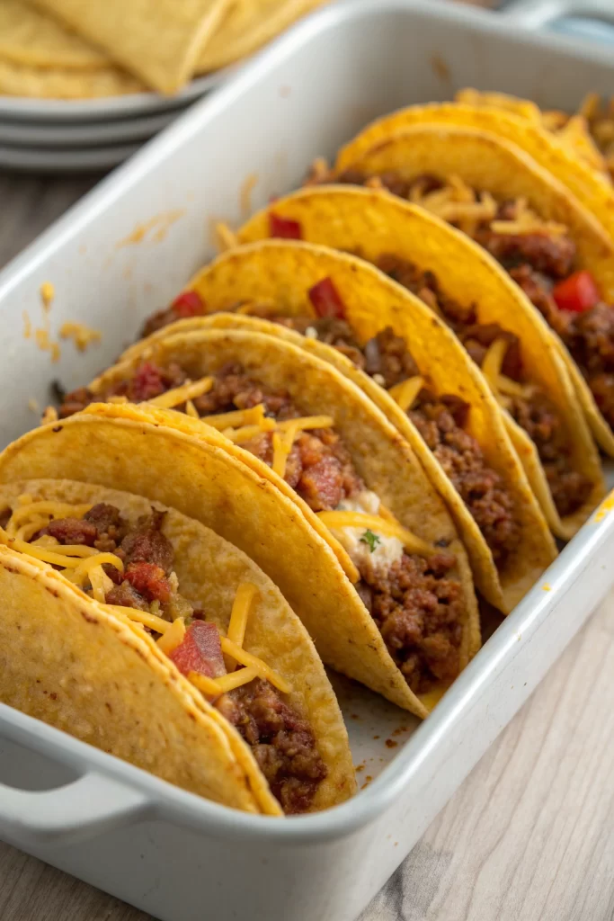 Oven-Baked Cheesy Tacos Recipe