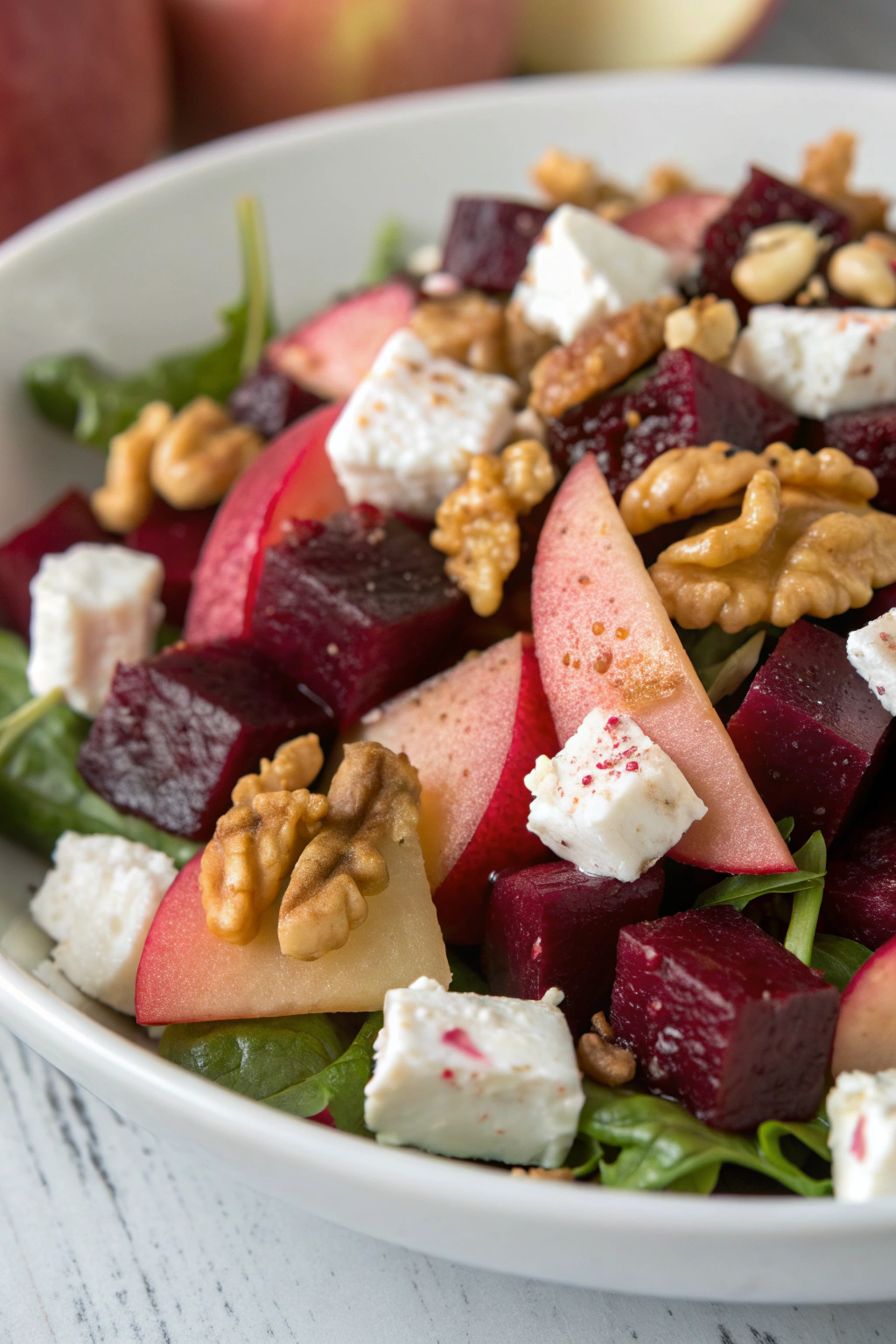 Roasted Beetroot Salad with Goats Cheese & Walnuts
