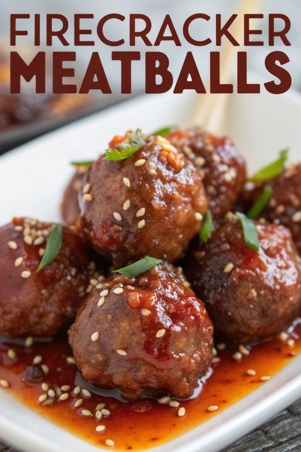 Spicy Chili Crunch Firecracker Meatballs Recipe