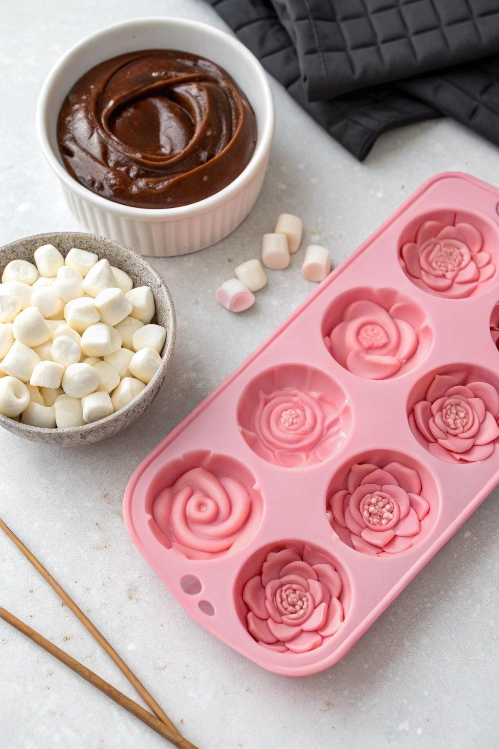 Valentines Day Marshmallow Flower Recipe