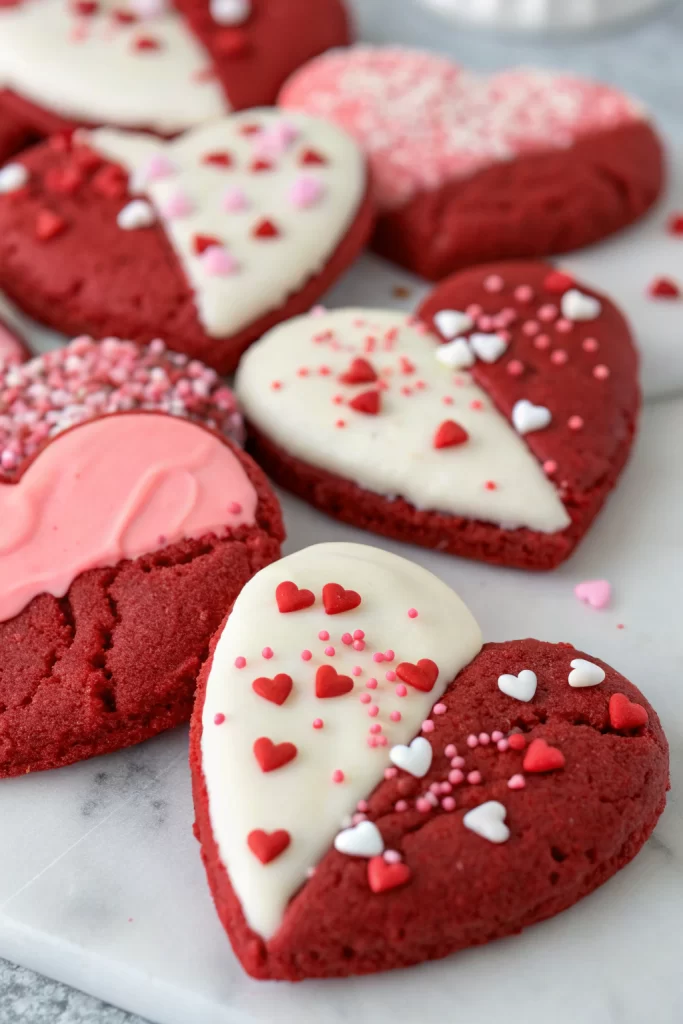 Valentine's Day Red Velvet Cookies
